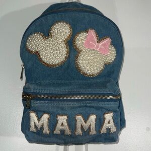 Stoney Clover Denim Backpack Mickey and Minnie